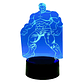 Lampara 3D Hulk 7 colores - Miniatura 2