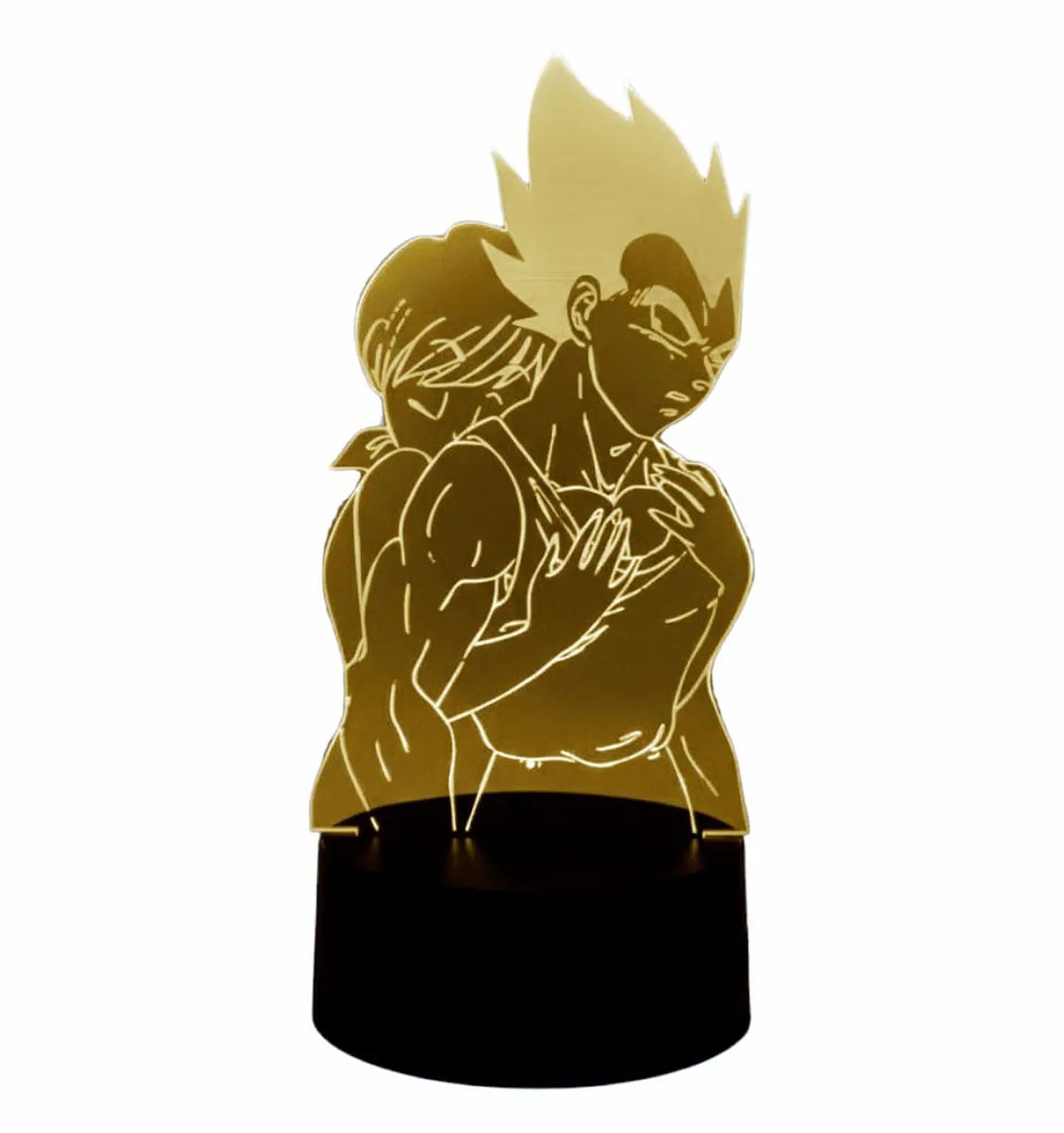 Lampara 3D Vegeta y Bulma 7 colores 3