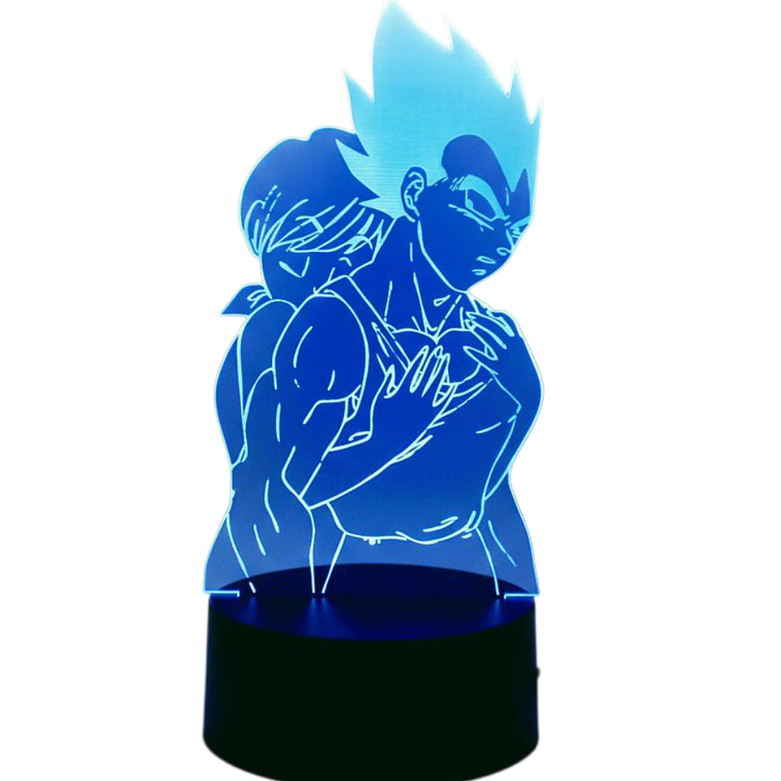 Lampara 3D Vegeta y Bulma 7 colores 1