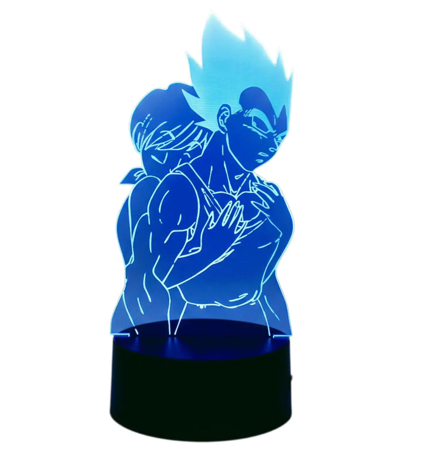 Lampara 3D Vegeta y Bulma 7 colores 1