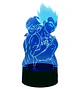 Lampara 3D Vegeta y Bulma 7 colores - Miniatura 1