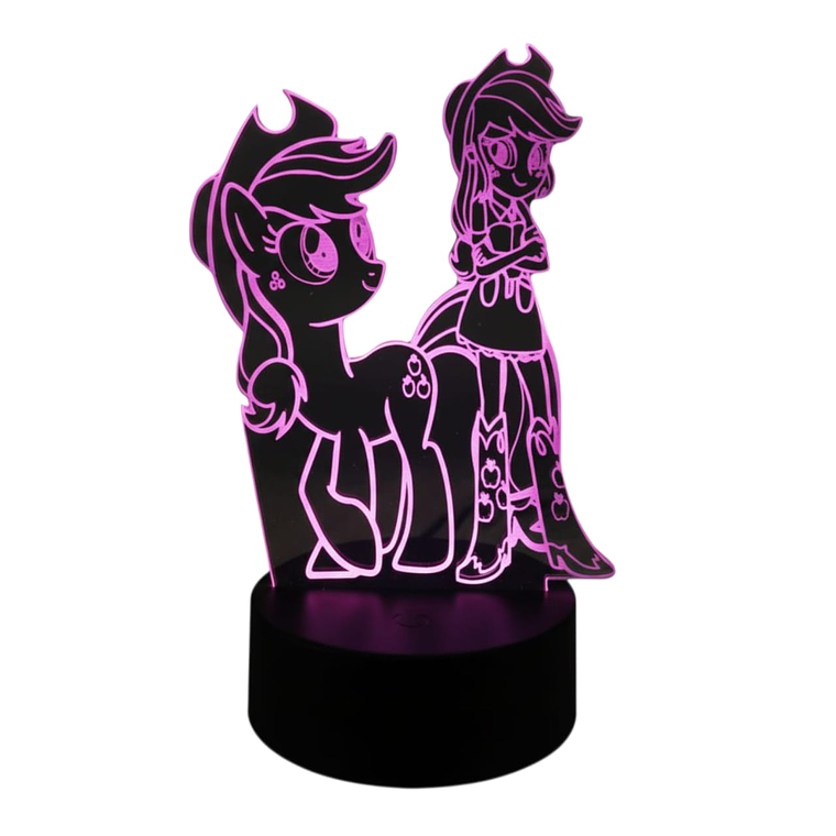 Lampara 3D My Little Pony 7 colores 3