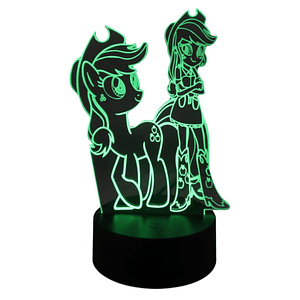 Lampara 3D My Little Pony 7 colores
