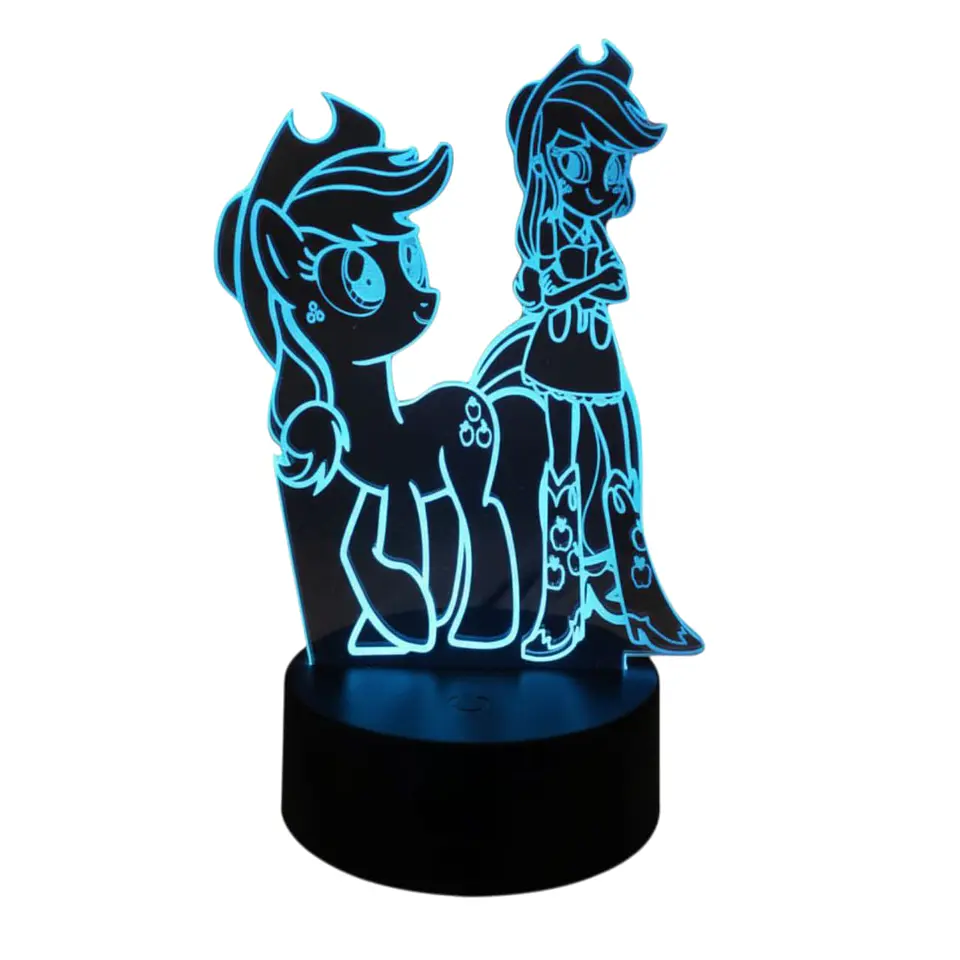 Lampara 3D My Little Pony 7 colores 2
