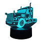 Lampara 3D Camión de 7 colores - Miniatura 3