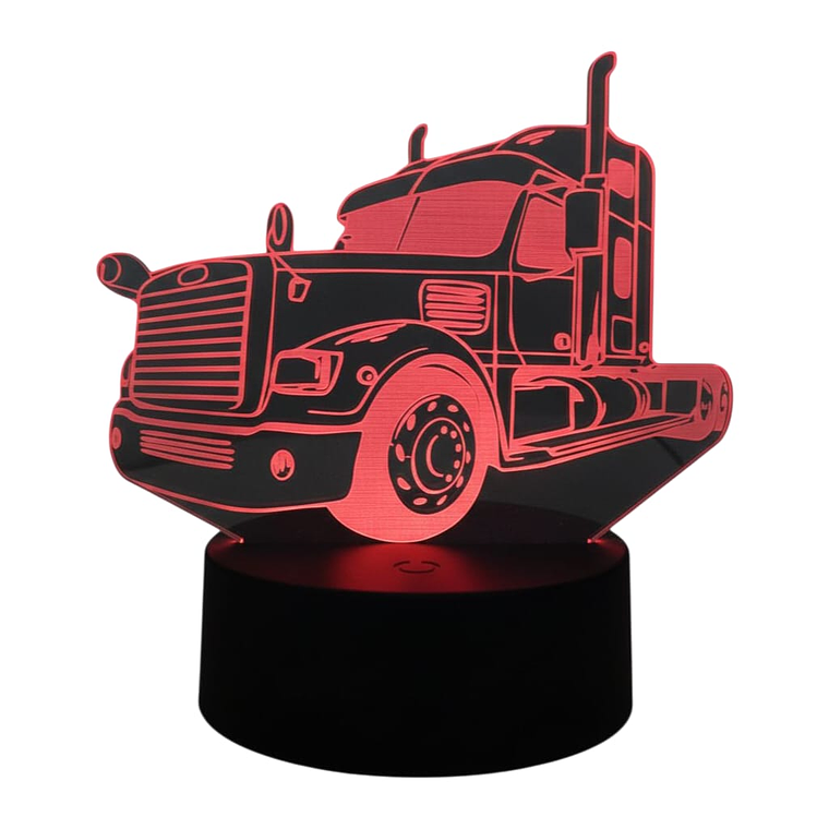 Lampara 3D Camión de 7 colores 2