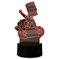 Lampara touch 3D Bart Patineta 7 colores - Miniatura 2