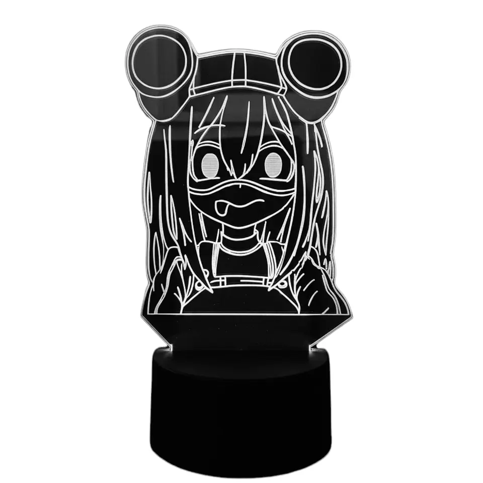Lampara 3D Tsuyu Usui (My Hero Academy) 7 colores 2