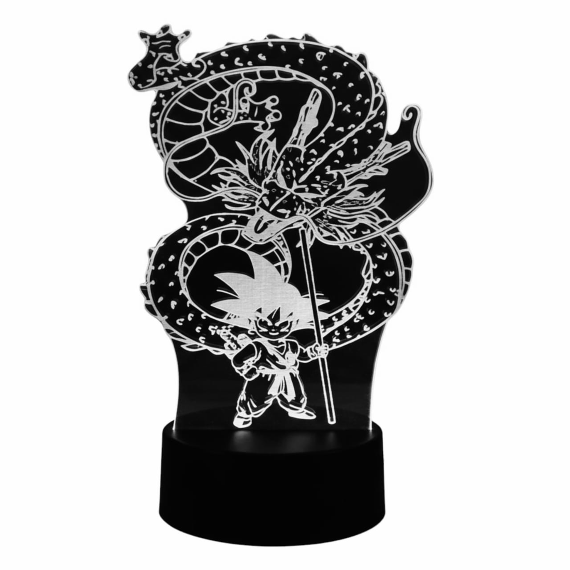 Lampara 3D Shenlong y Goku 7 colores 1