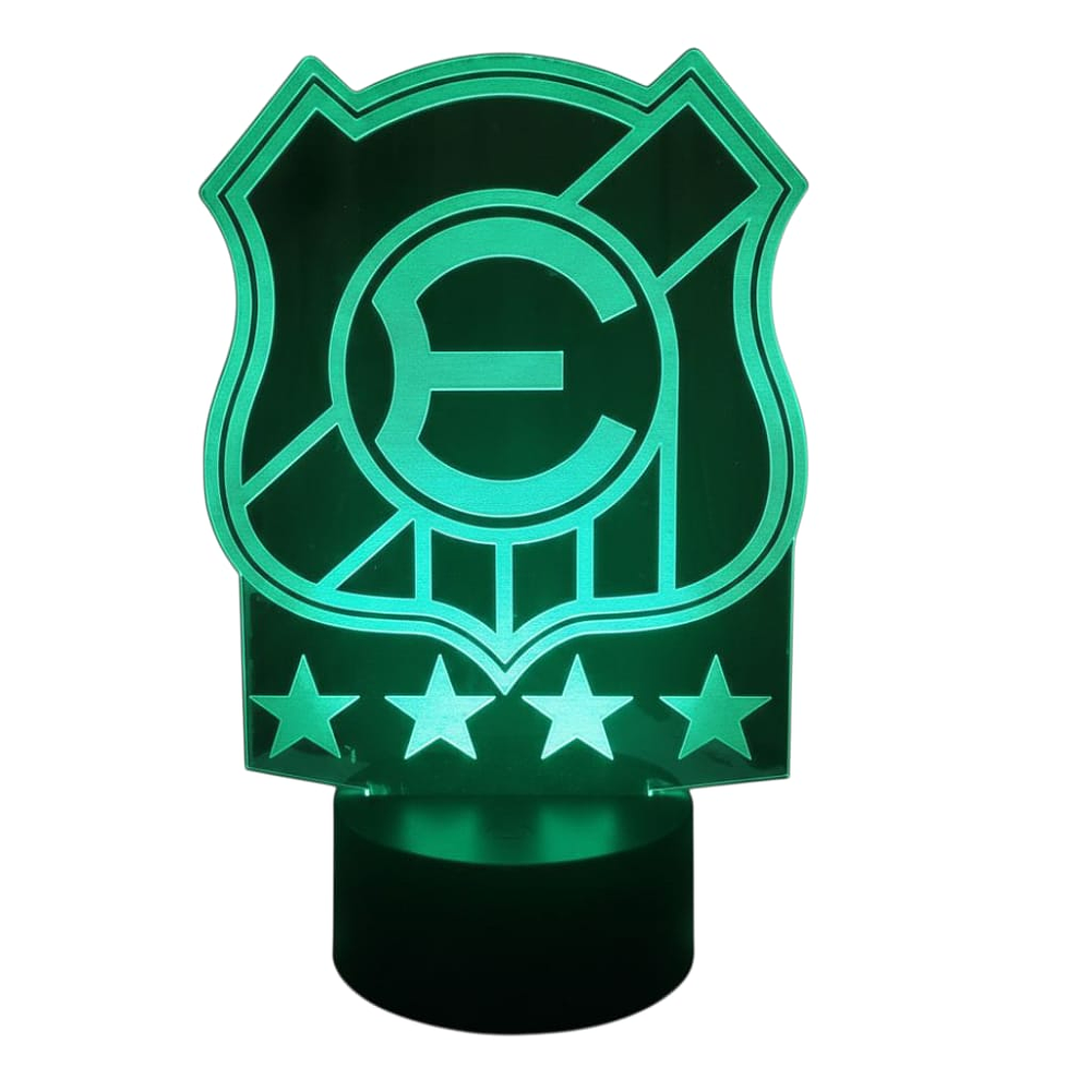 Lampara 3D Everton de Viña del Mar de 7 colores