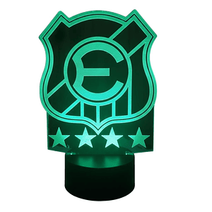 Lampara 3D Everton de Viña del Mar de 7 colores