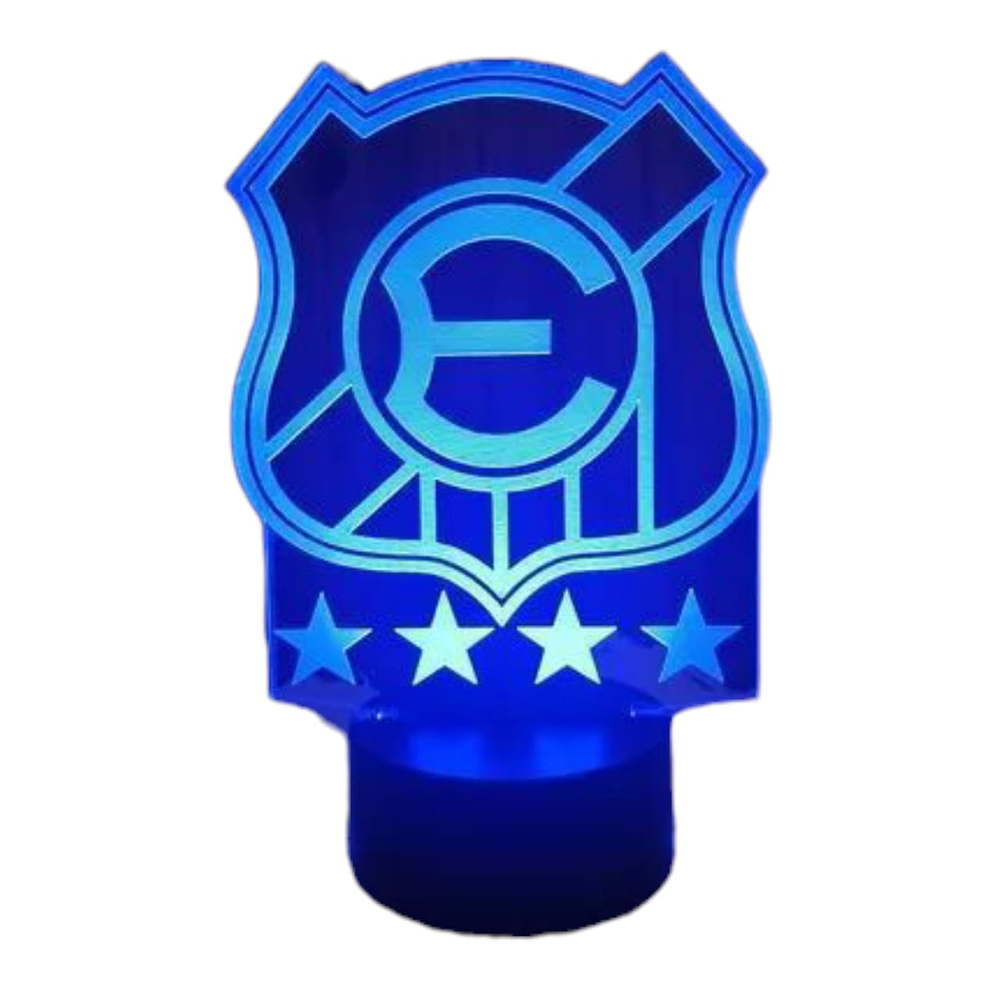 Lampara 3D Everton de Viña del Mar de 7 colores