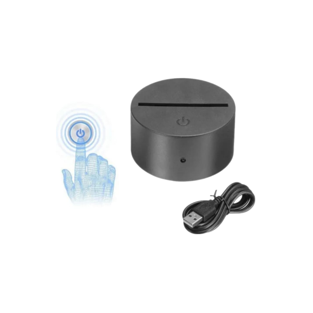 Lampara 3D Madre e Hijo Flores de 7 colores