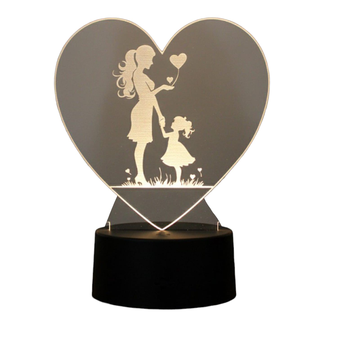 Lampara 3D Madre e Hija de 7 colores 1