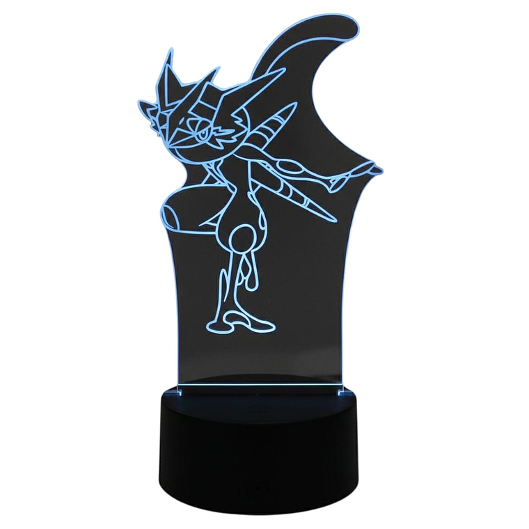 Lampara 3D Greninja 7 colores 2