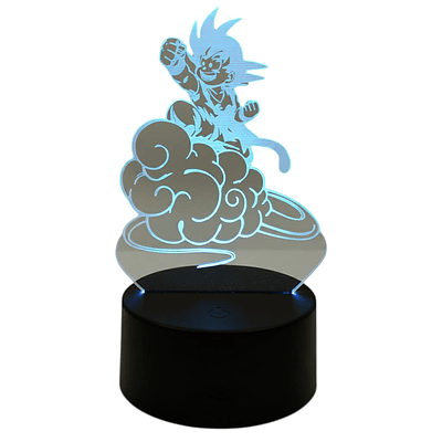 Lampara Touch 3D Goku Nube 7 colores