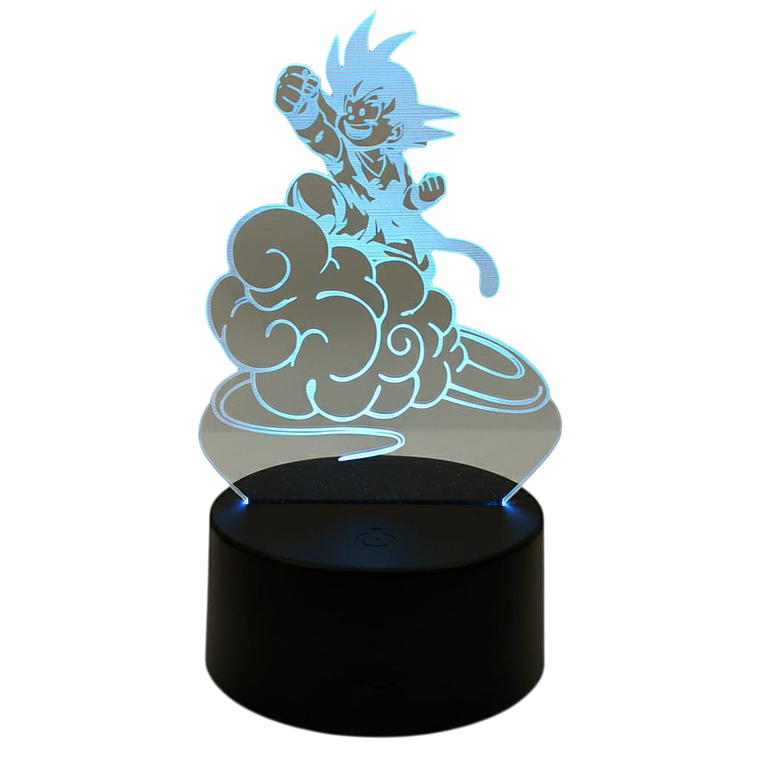 Lampara Touch 3D Goku Nube 7 colores 1