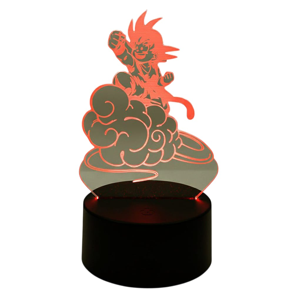 Lampara Touch 3D Goku Nube 7 colores