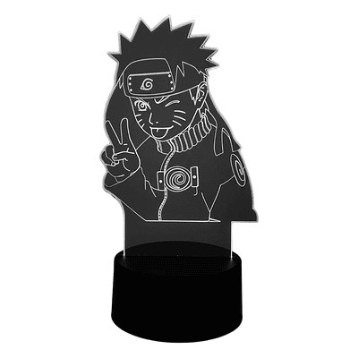 Lampara Touch 3D Naruto saludando 7 colores