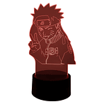 Lampara Touch 3D Naruto saludando 7 colores