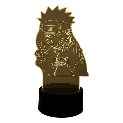 Lampara Touch 3D Naruto saludando 7 colores
