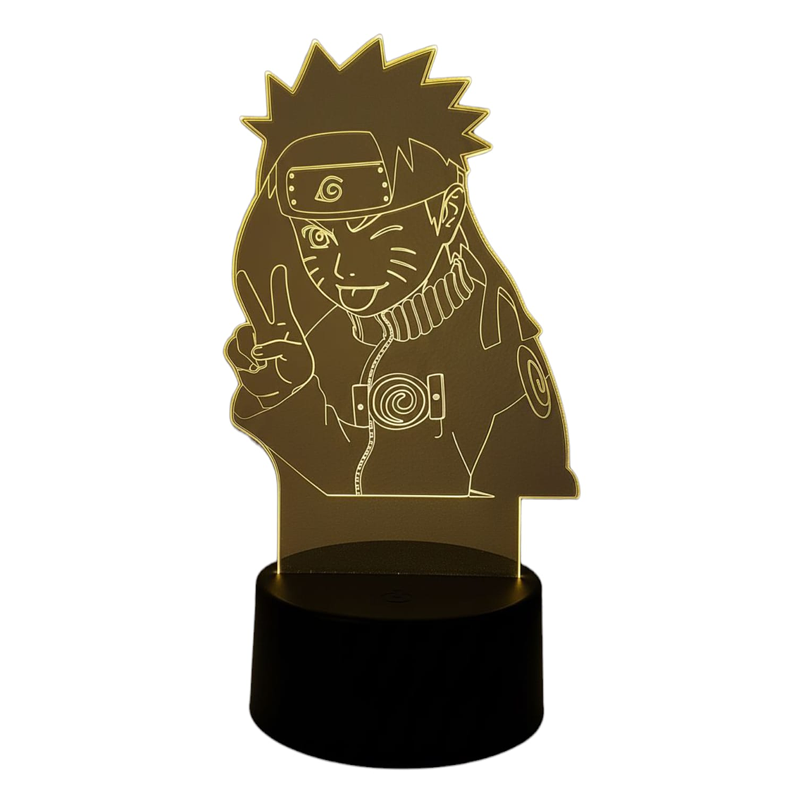 Lampara Touch 3D Naruto saludando 7 colores 2