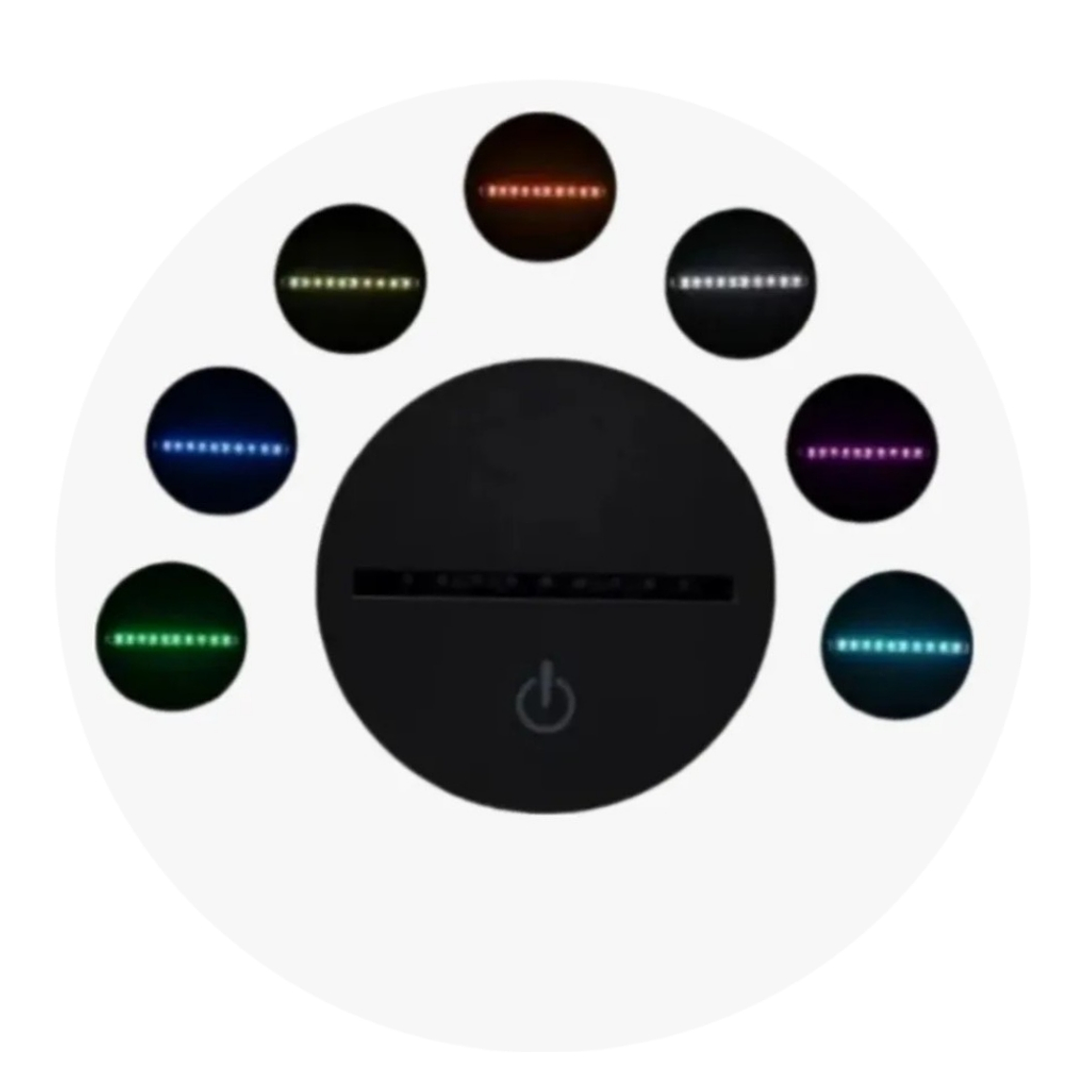 Lampara 3D Frase: Mi negocio es bendecido 7 colores 4