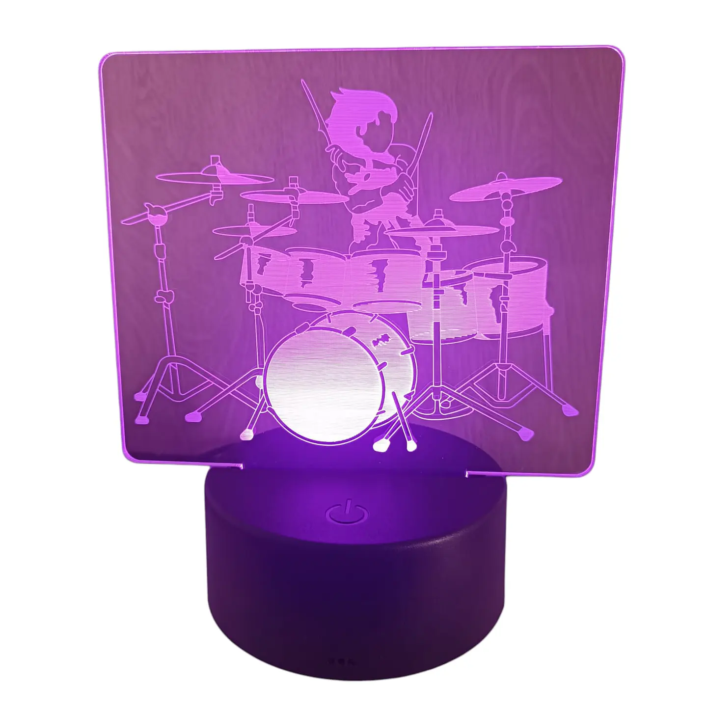 Lampara 3D Hombre Batería de 7 colores 2