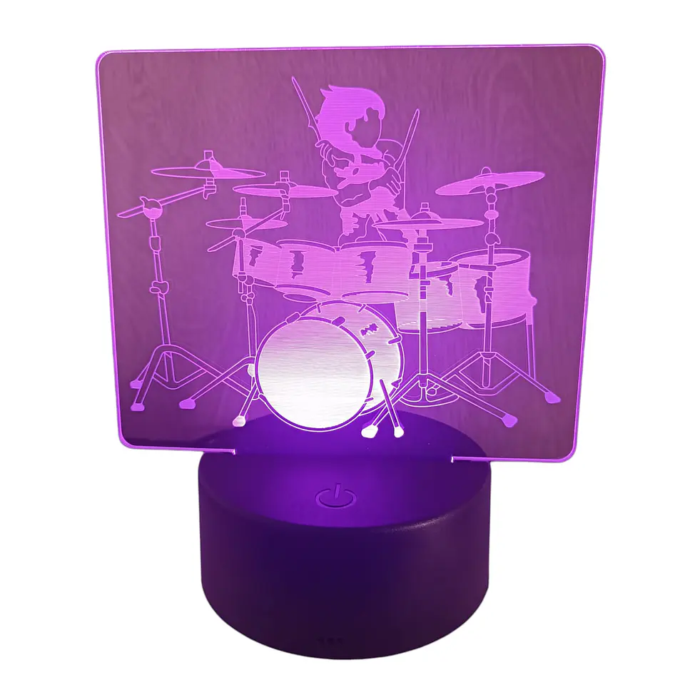 Lampara 3D Hombre Batería de 7 colores 2