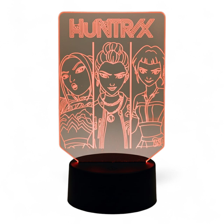 Lampara 3D Las Guerreras k-pop 7 colores 1