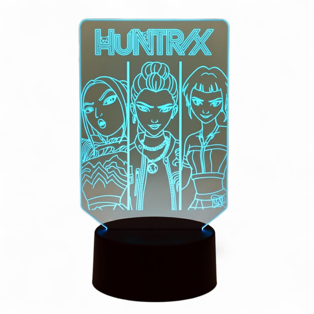 Lampara 3D Las Guerreras k-pop 7 colores