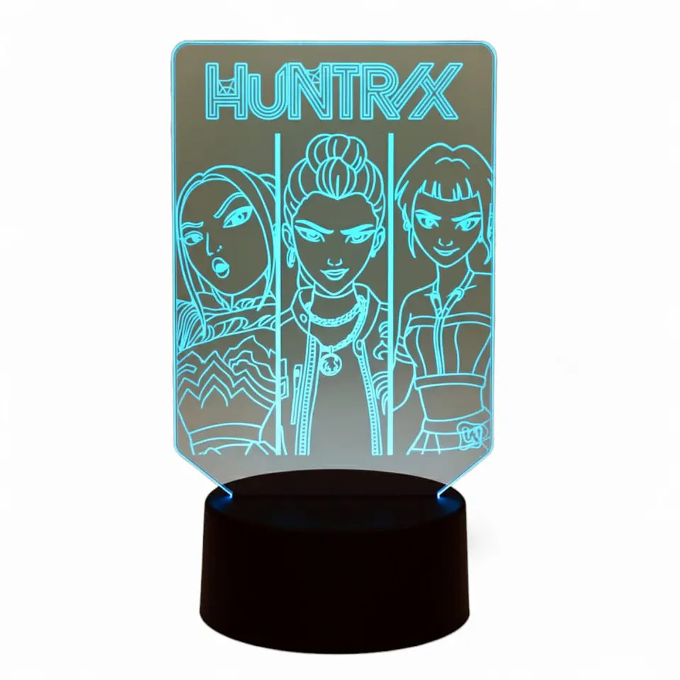 Lampara 3D Las Guerreras k-pop 7 colores 2