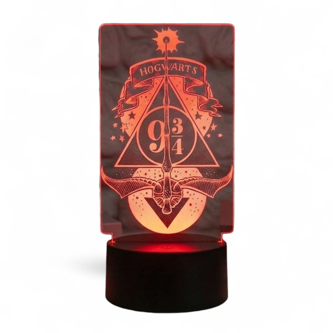 Lampara 3D Harry Potter 7 colores 2