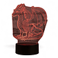 Lampara 3D Dragon de 7 colores - Miniatura 2