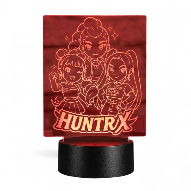 Lampara 3D Las Guerreras k-pop de 7 colores 4