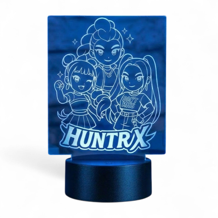 Lampara 3D Las Guerreras k-pop de 7 colores 2