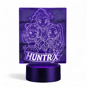 Lampara 3D Las Guerreras k-pop de 7 colores