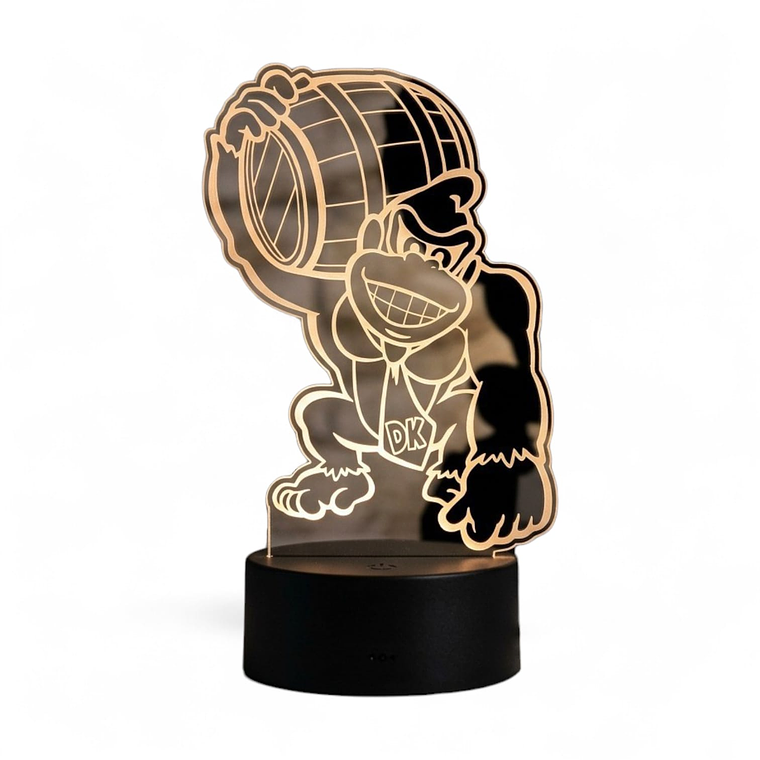 Lampara 3D Donkey Kong de 7 colores 2