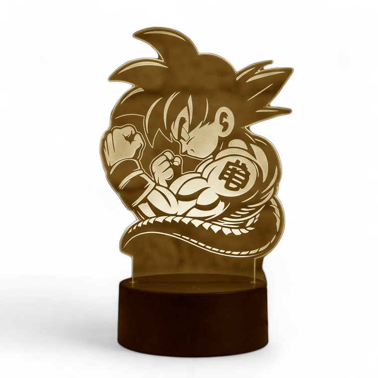 Lampara 3D Goku de 7 colores 2
