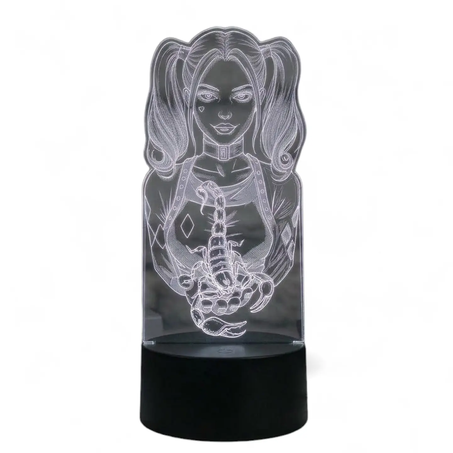Lampara 3D Harley Quinn 7 Colores 1