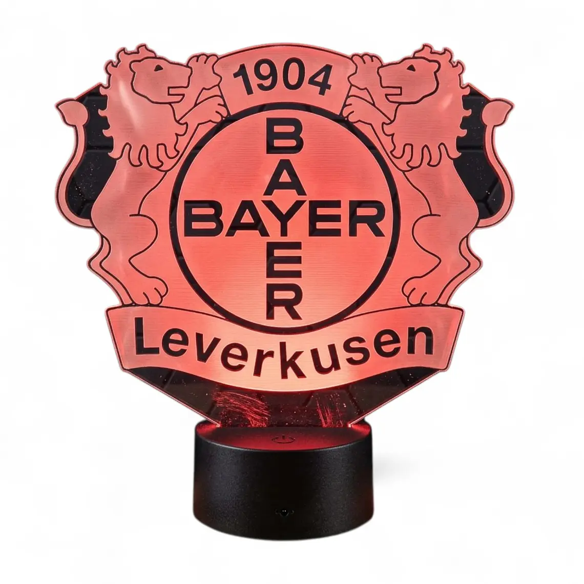 Lampara 3D Bayer Leverkusen de 7 colores 3