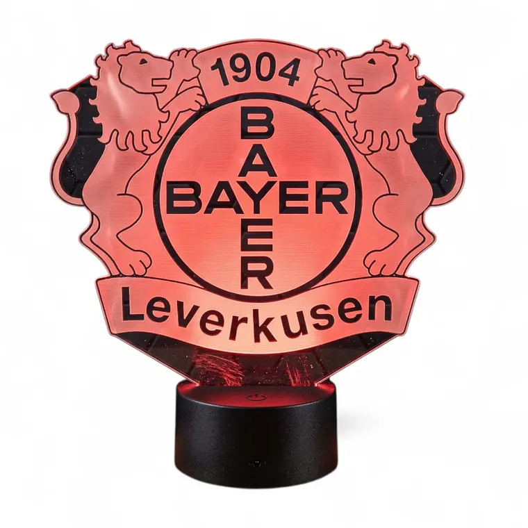 Lampara 3D Bayer Leverkusen de 7 colores 3