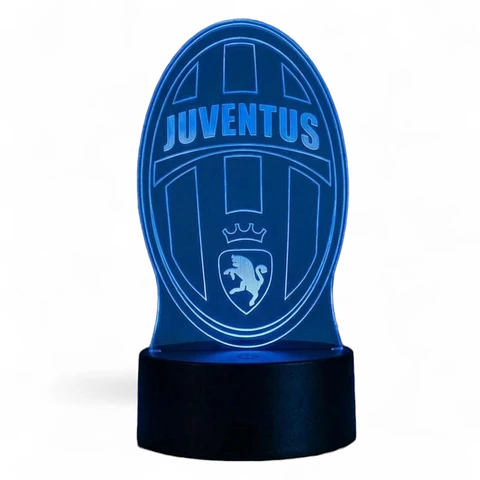 Lampara 3D Juventus de 7 colores