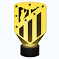 Lampara 3D Atlético de Madrid de 7 colores - Miniatura 3
