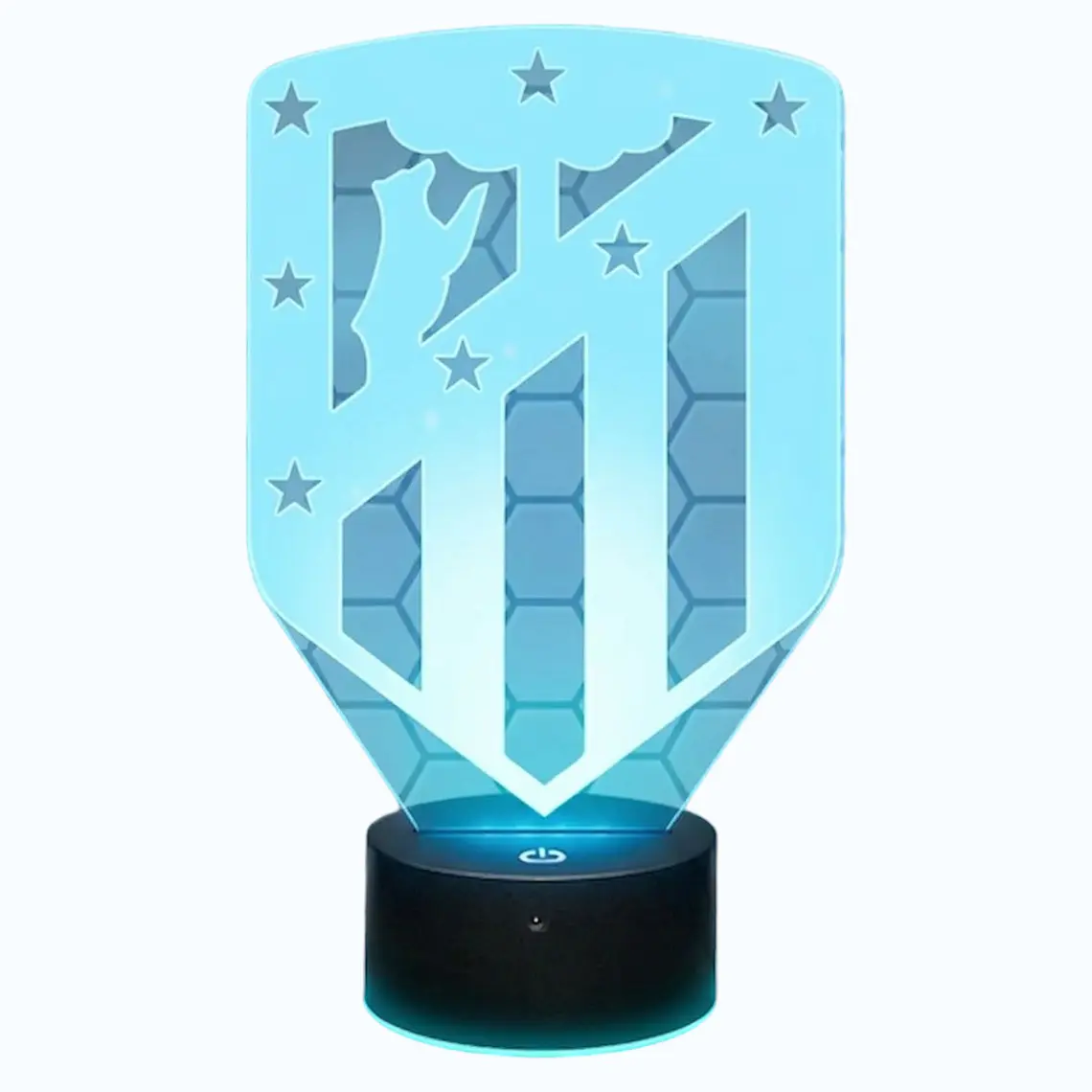 Lampara 3D Atlético de Madrid de 7 colores 2