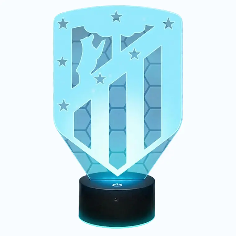 Lampara 3D Atlético de Madrid de 7 colores 2