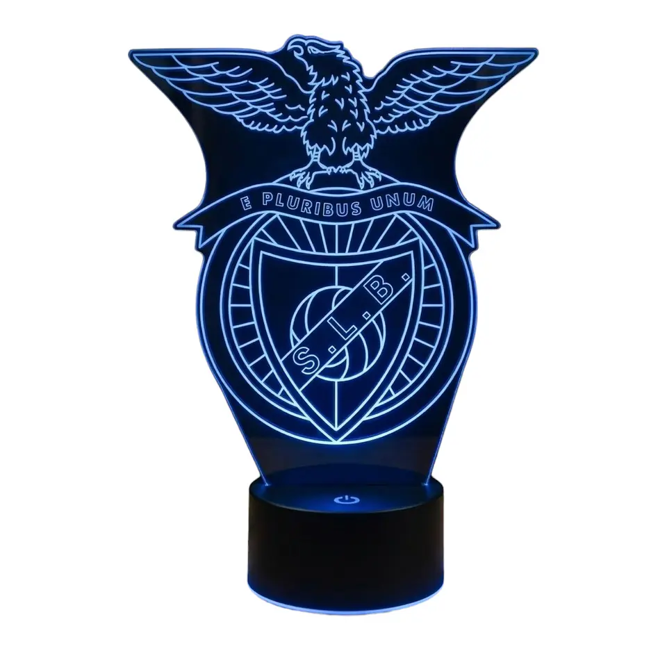 Lampara 3D Benfica - Portugal de 7 colores 3