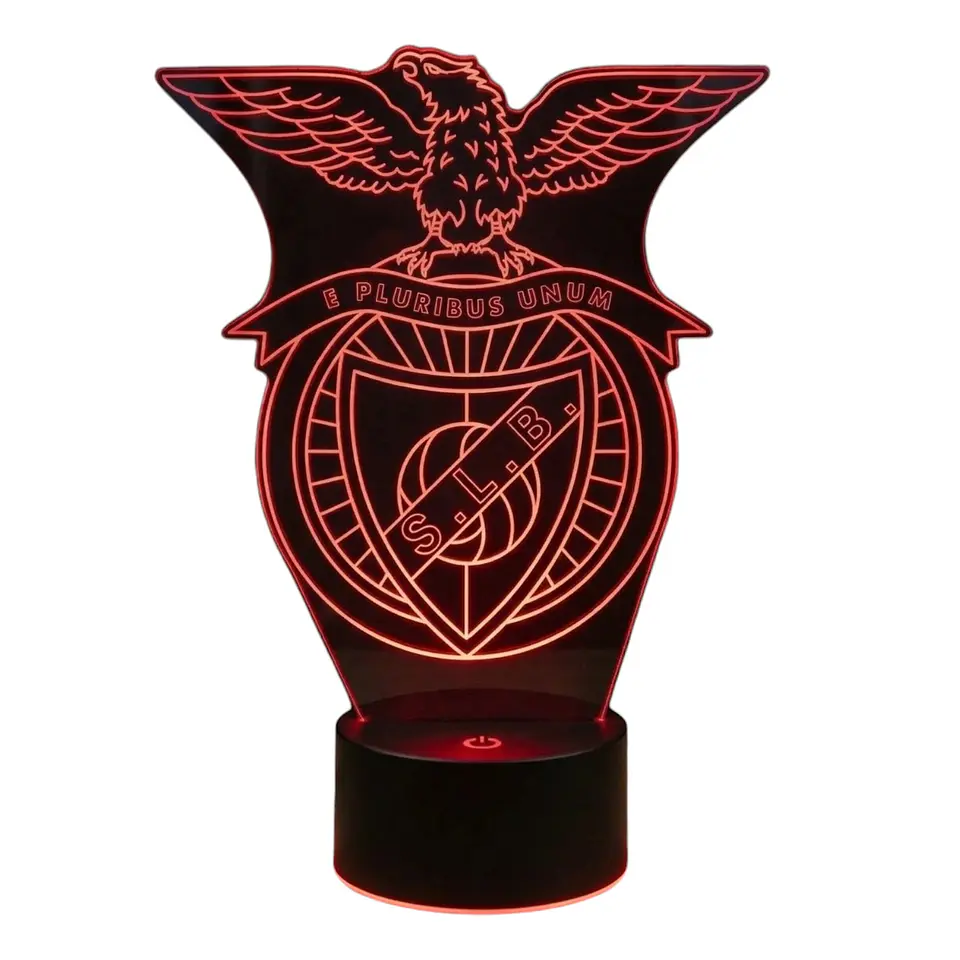 Lampara 3D Benfica - Portugal de 7 colores 1