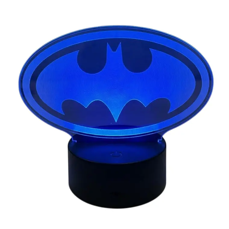 Lampara 3D Batman logo 7 colores 3