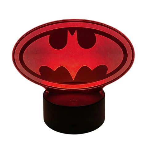 Lampara 3D Batman logo 7 colores